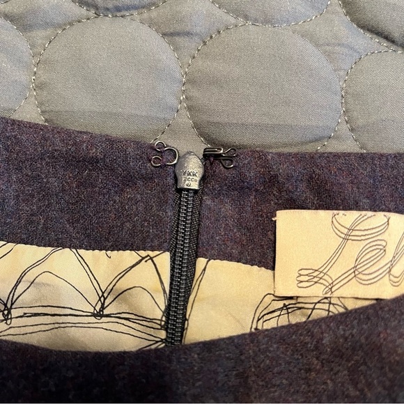 Lela Rose Wool Tweed Twill Mini Sleeveless Dolman Sleeve Sheath silk lining Gray - Picture 9 of 11